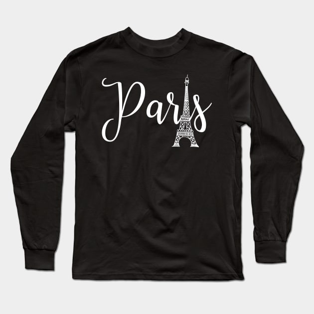 Paris Eiffel Tower Long Sleeve T-Shirt by letnothingstopyou